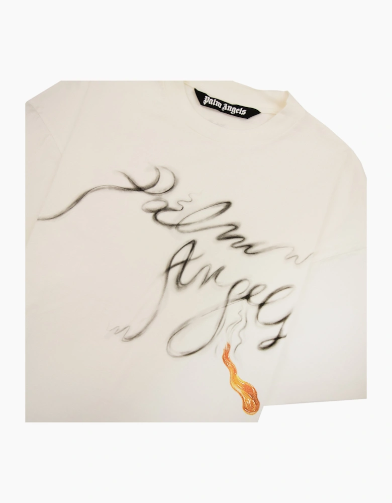 Palm Angels Foggy Pa T Shirt White/black