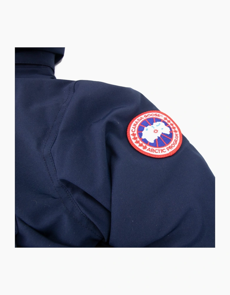 Canada Goose Trillium Parka With Trim Hood Atlantic Navy