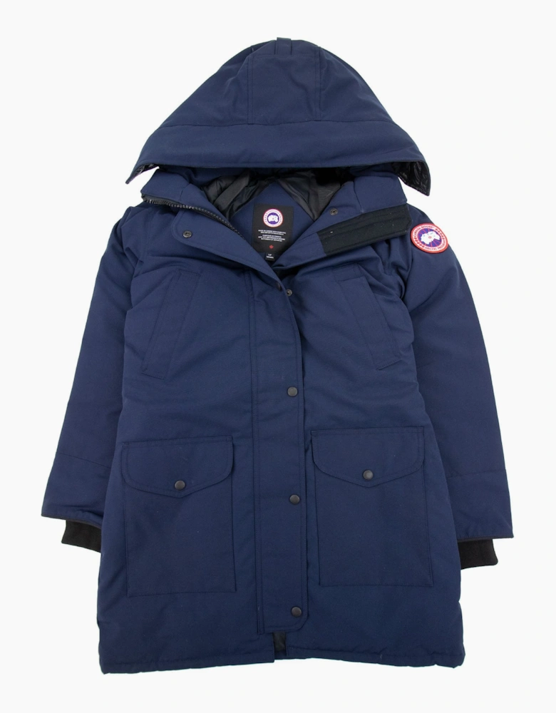 Canada Goose Trillium Parka With Trim Hood Atlantic Navy