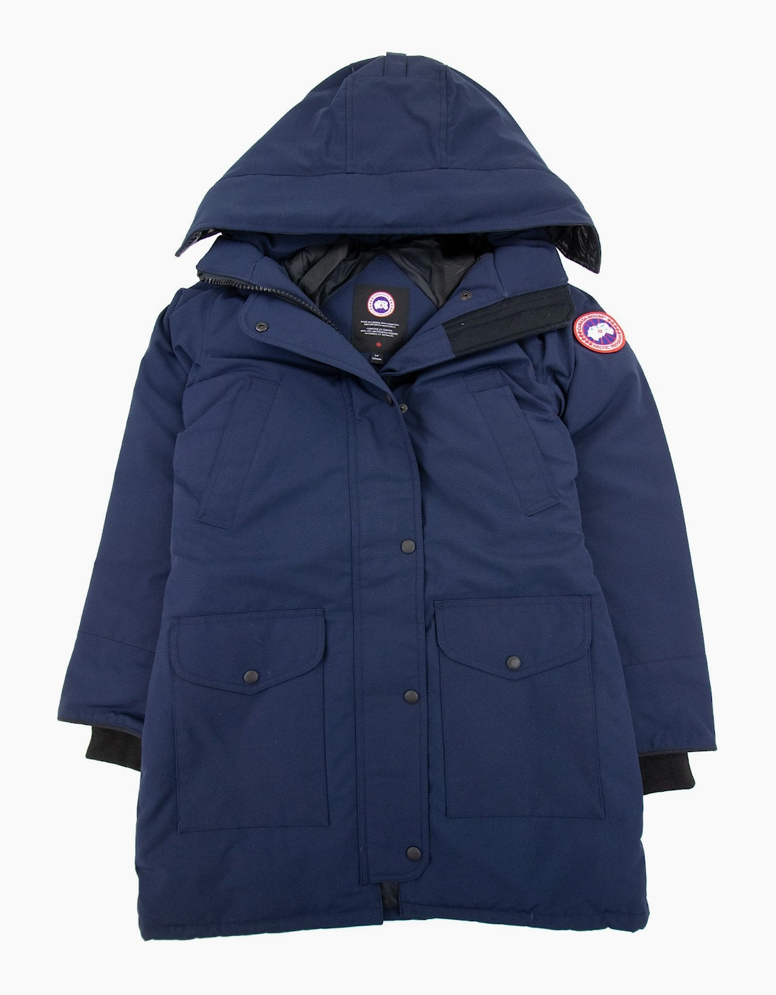 Canada Goose Trillium Parka With Trim Hood Atlantic Navy
