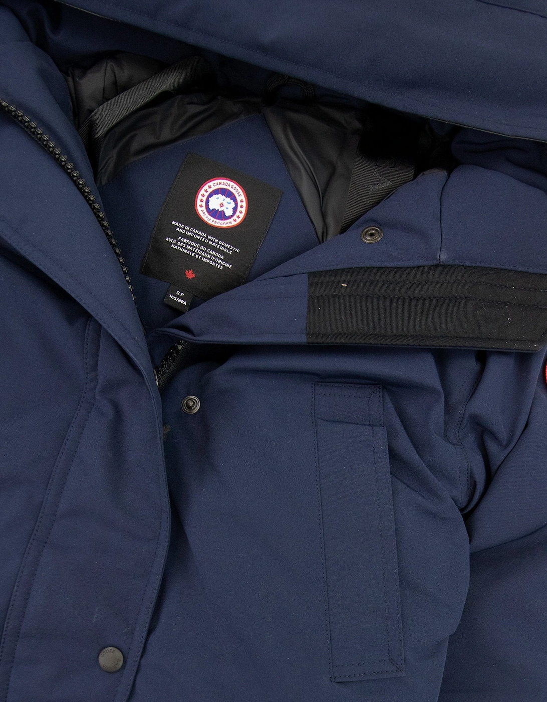 Canada Goose Trillium Parka With Trim Hood Atlantic Navy