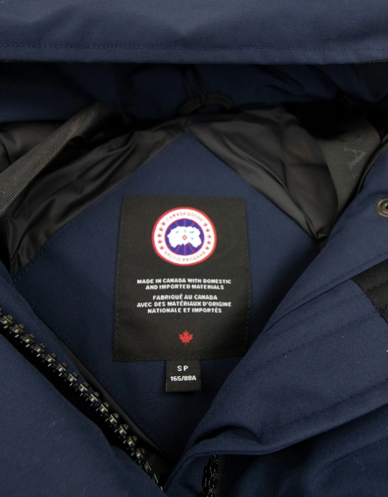 Canada Goose Trillium Parka With Trim Hood Atlantic Navy