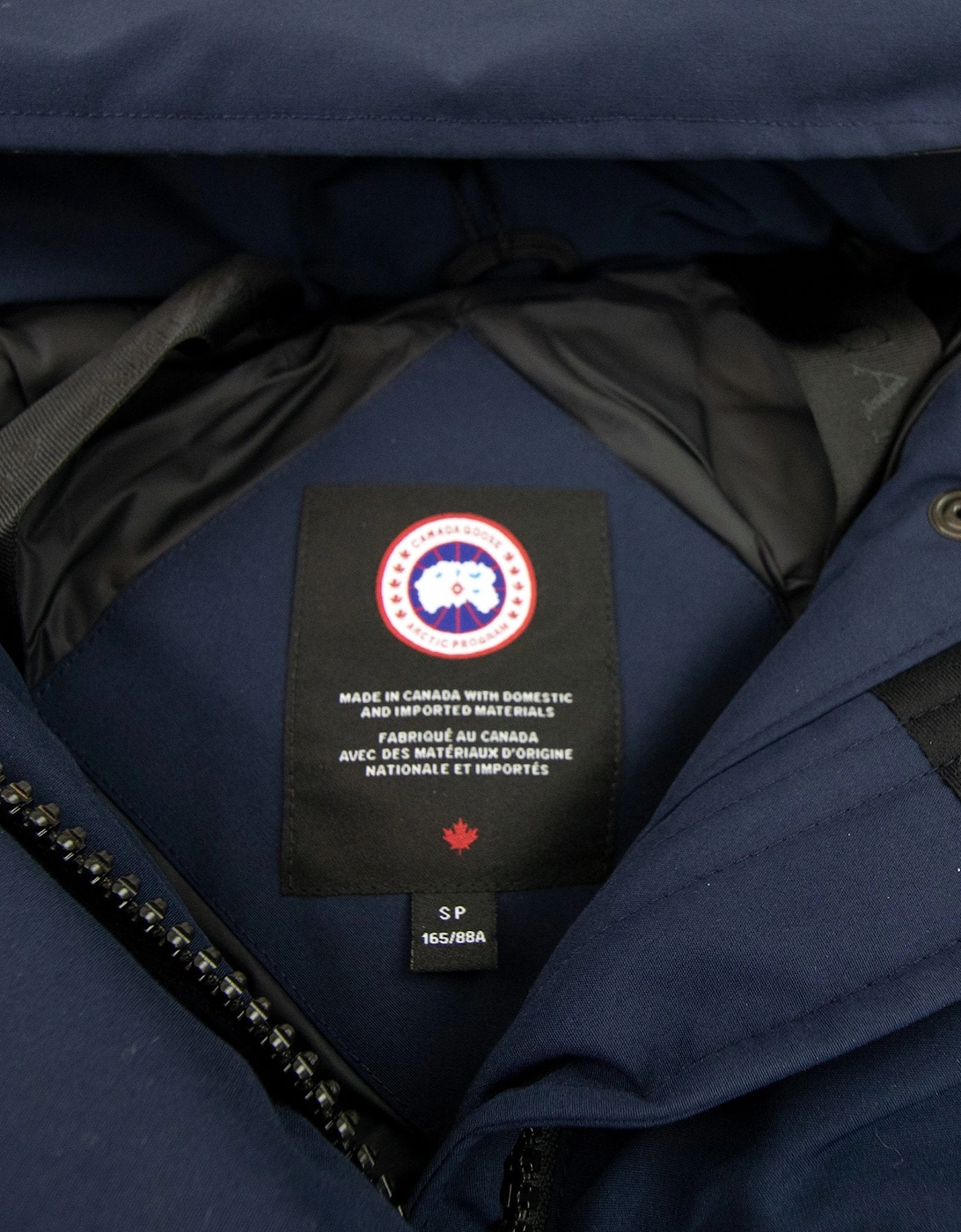 Canada Goose Trillium Parka With Trim Hood Atlantic Navy