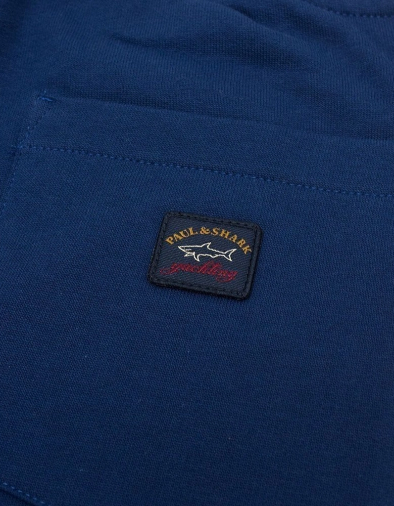 Paul And Shark Back Pocket Patch Logo Tracksuit Bottoms Royal Blue