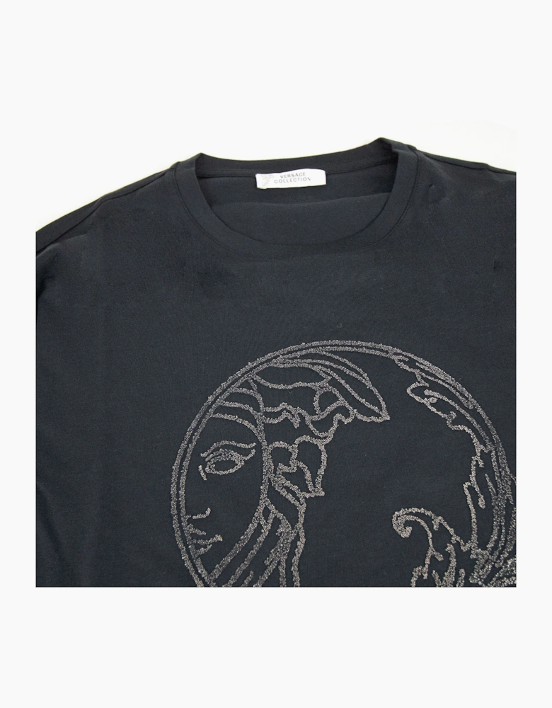 Versace Collection Medusa L/s T Shirt Navy