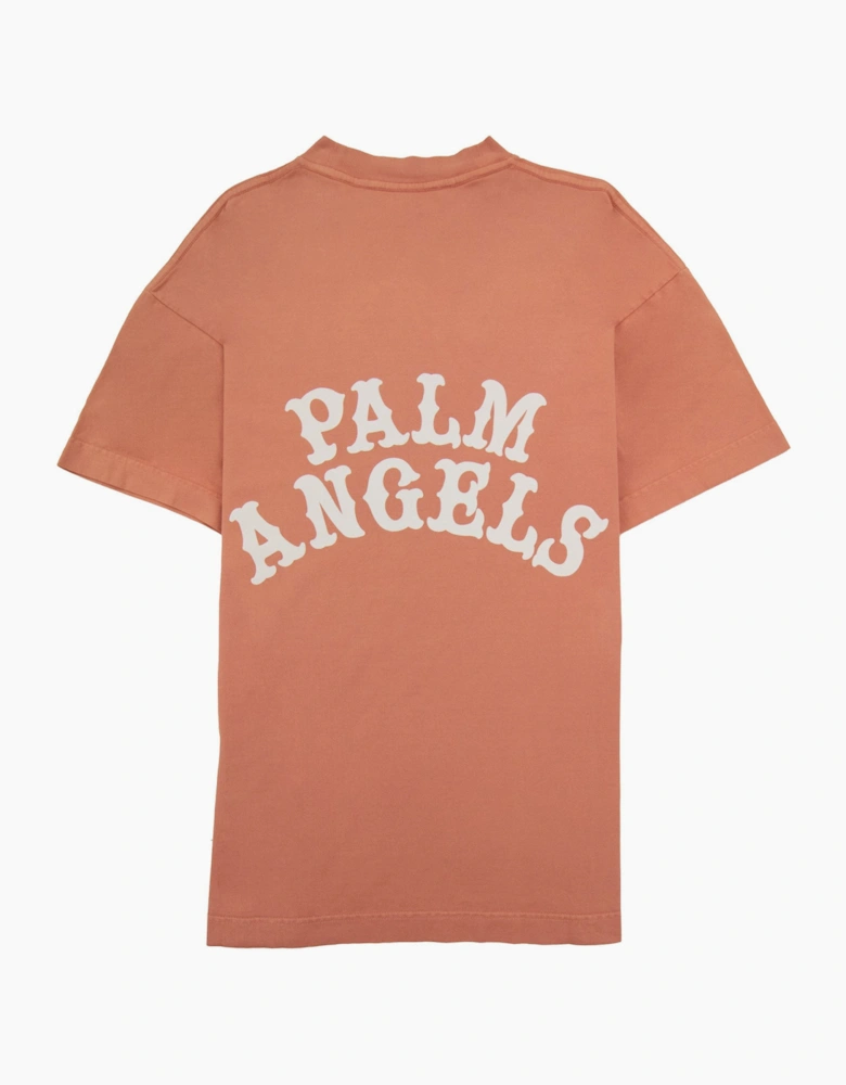 Palm Angels Dice Game Logo Classic T Shirt Pink Multi