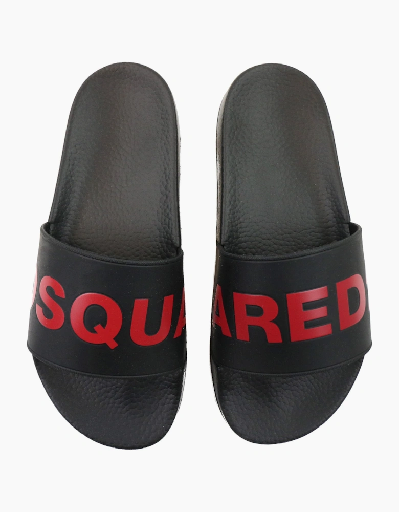 Dsquared2 Logo Sliders Black/red