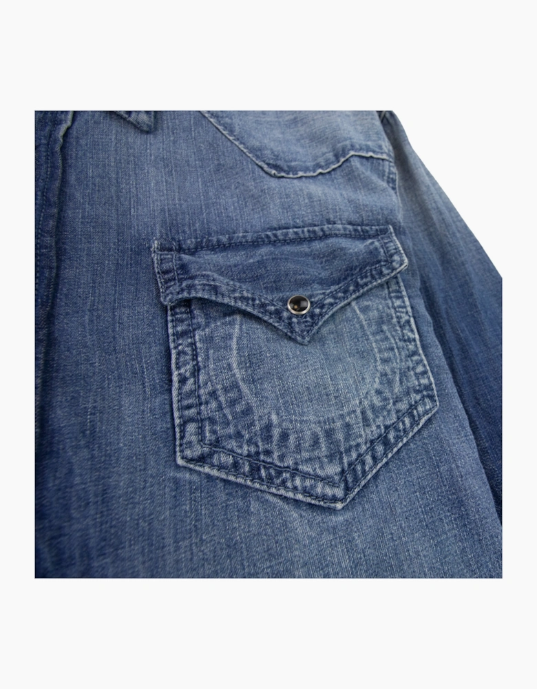 True Religion Core Jake Western Shirt Denim