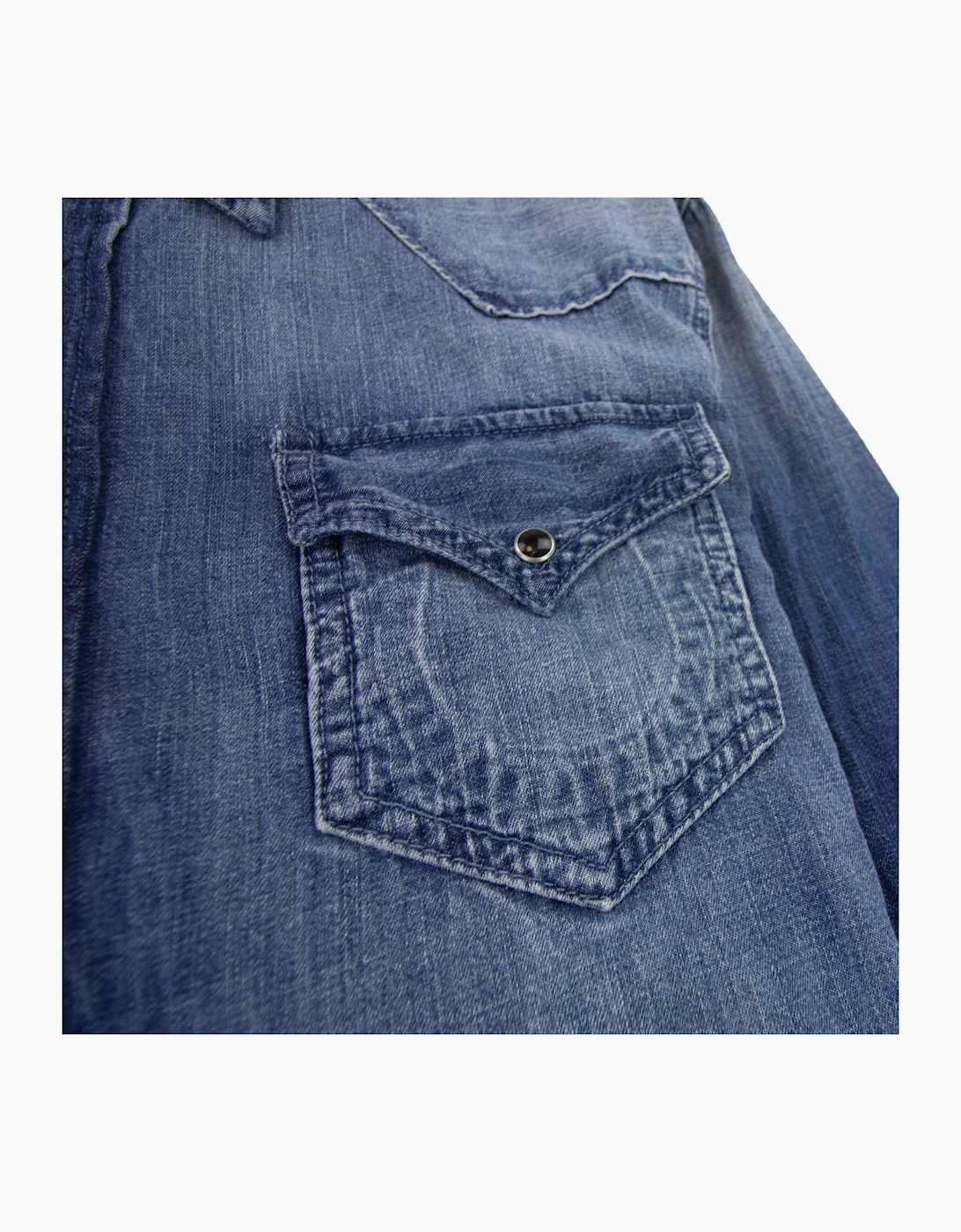 True Religion Core Jake Western Shirt Denim