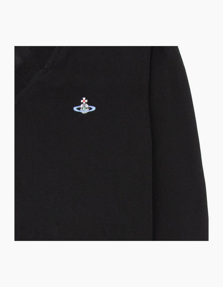 Vivienne Westwood V Neck Knitted Jumper Black