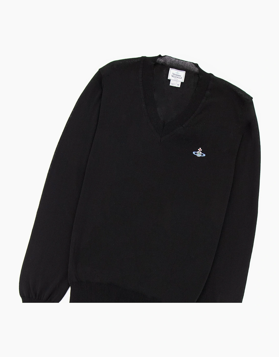 Vivienne Westwood V Neck Knitted Jumper Black
