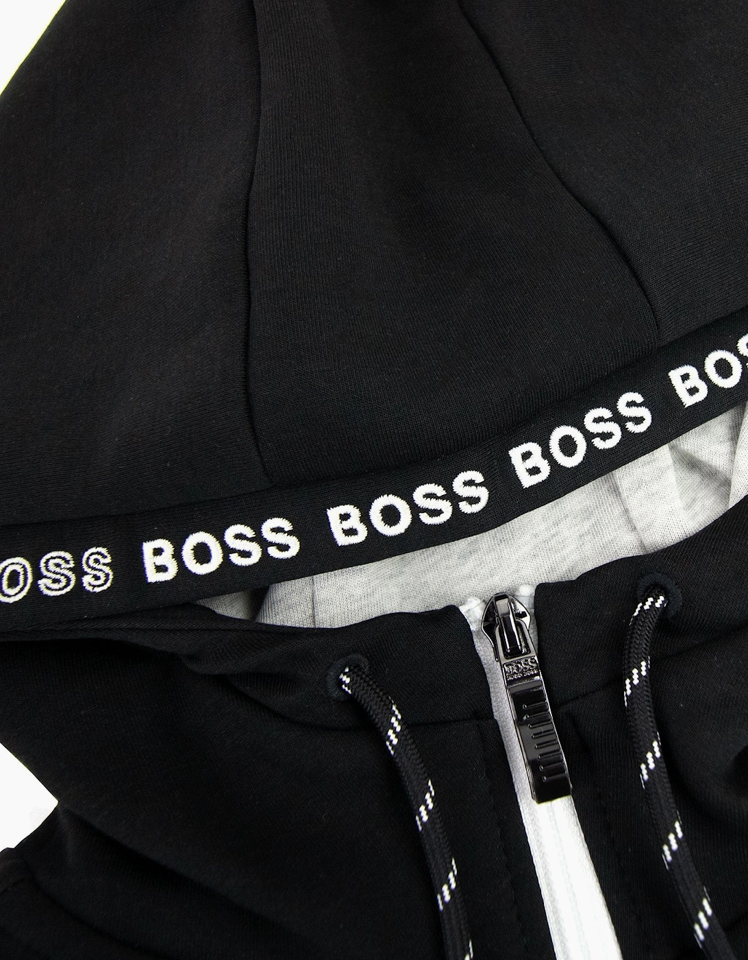 Hugo Boss Saggy 1 Zip Up Sweatshirt Black 001