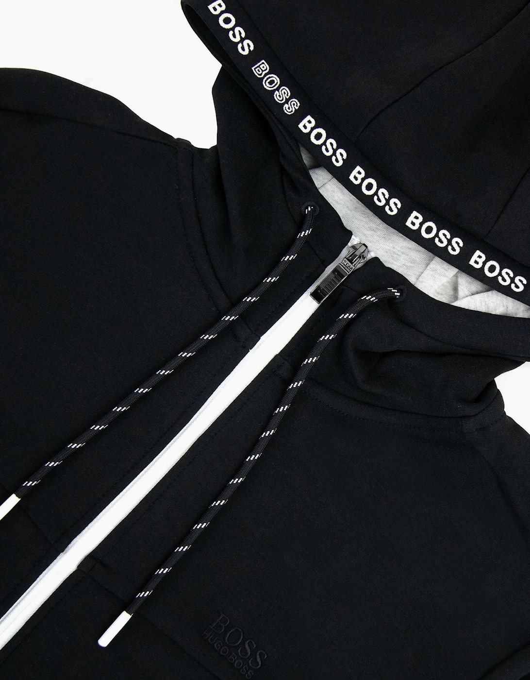 Hugo Boss Saggy 1 Zip Up Sweatshirt Black 001