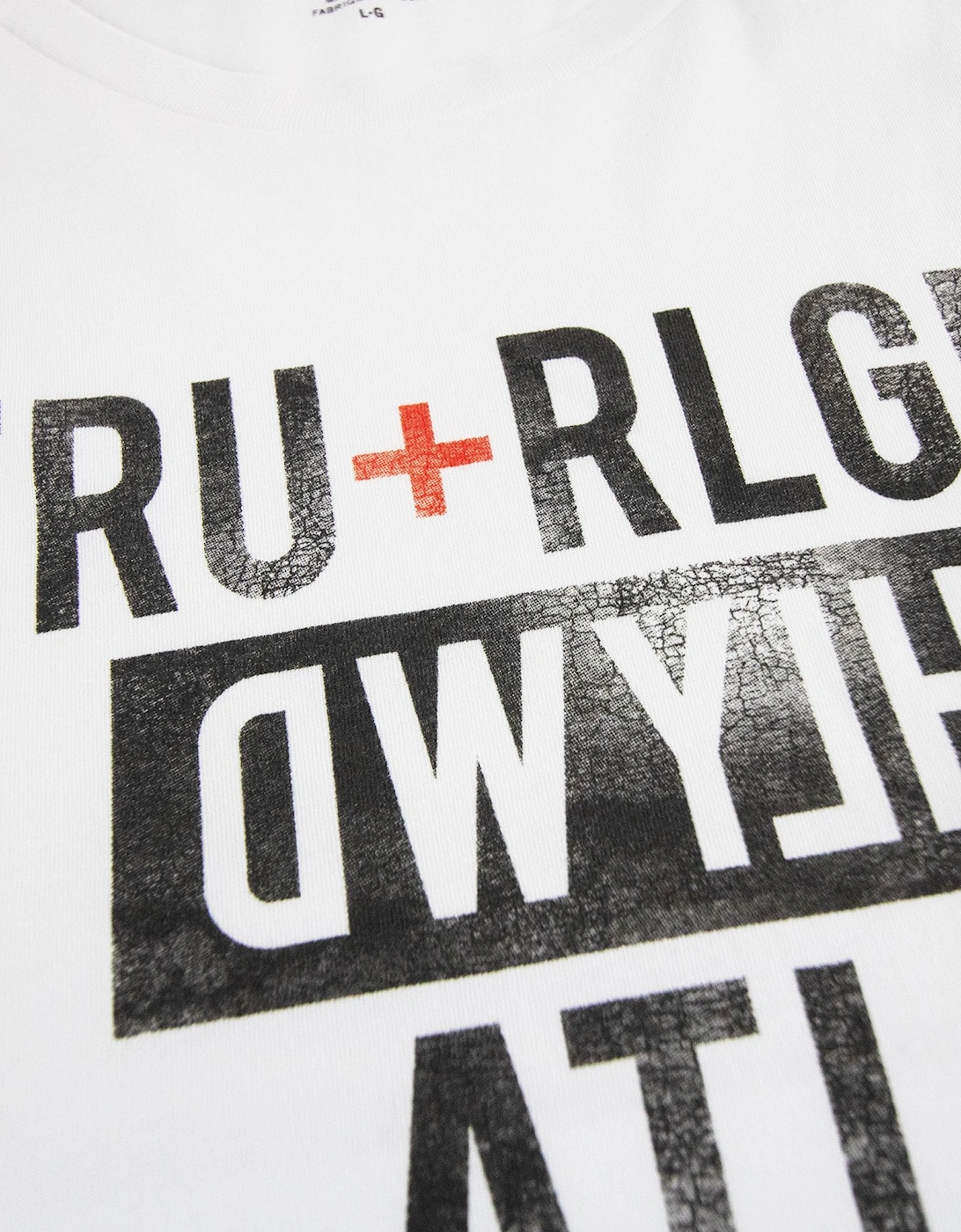True Religion Tour Letters S/s T Shirt White