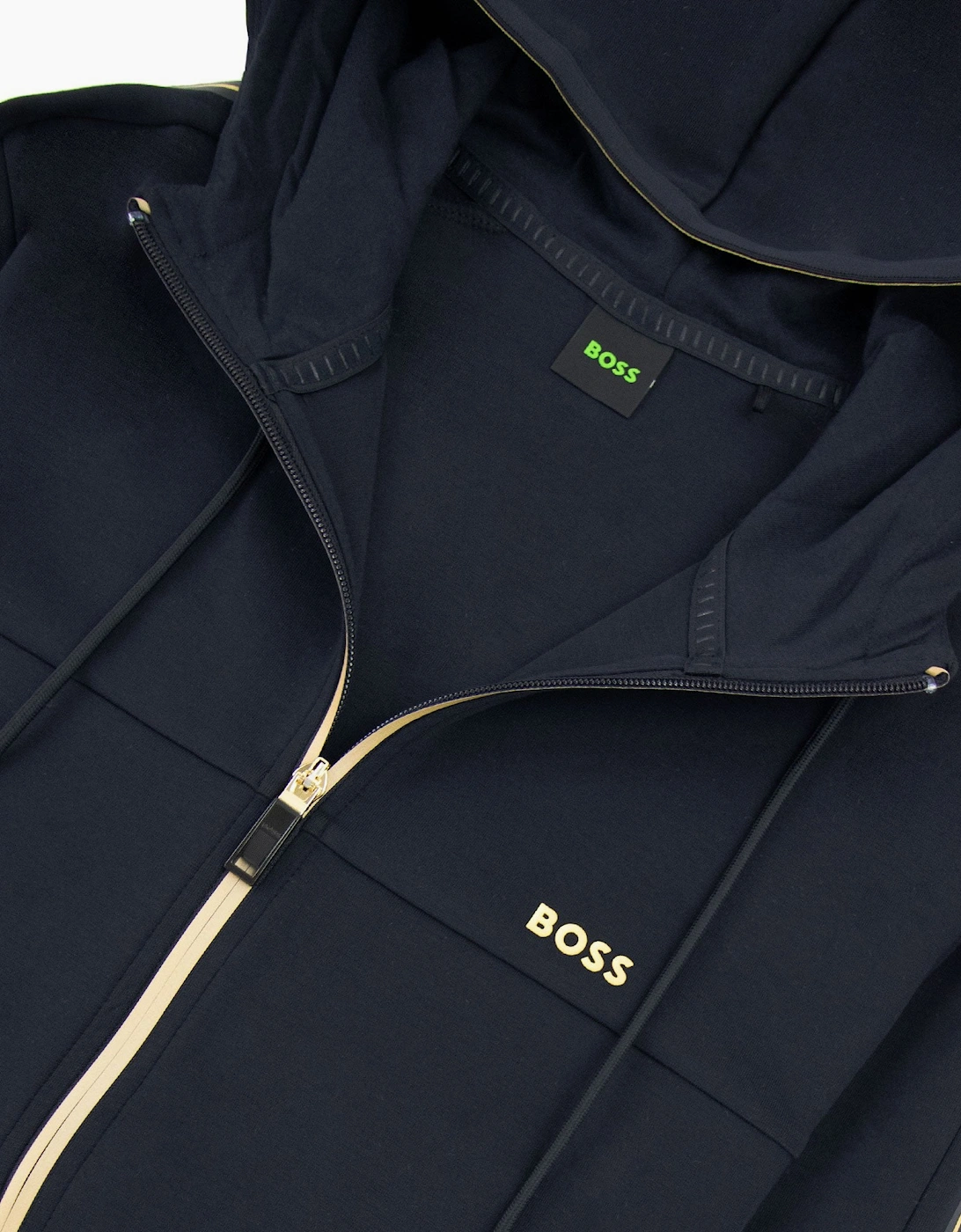 Hugo Boss Saggy 1 Hoody Side Stripes Navy