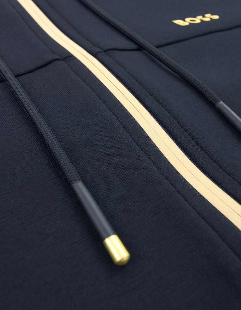 Hugo Boss Saggy 1 Hoody Side Stripes Navy