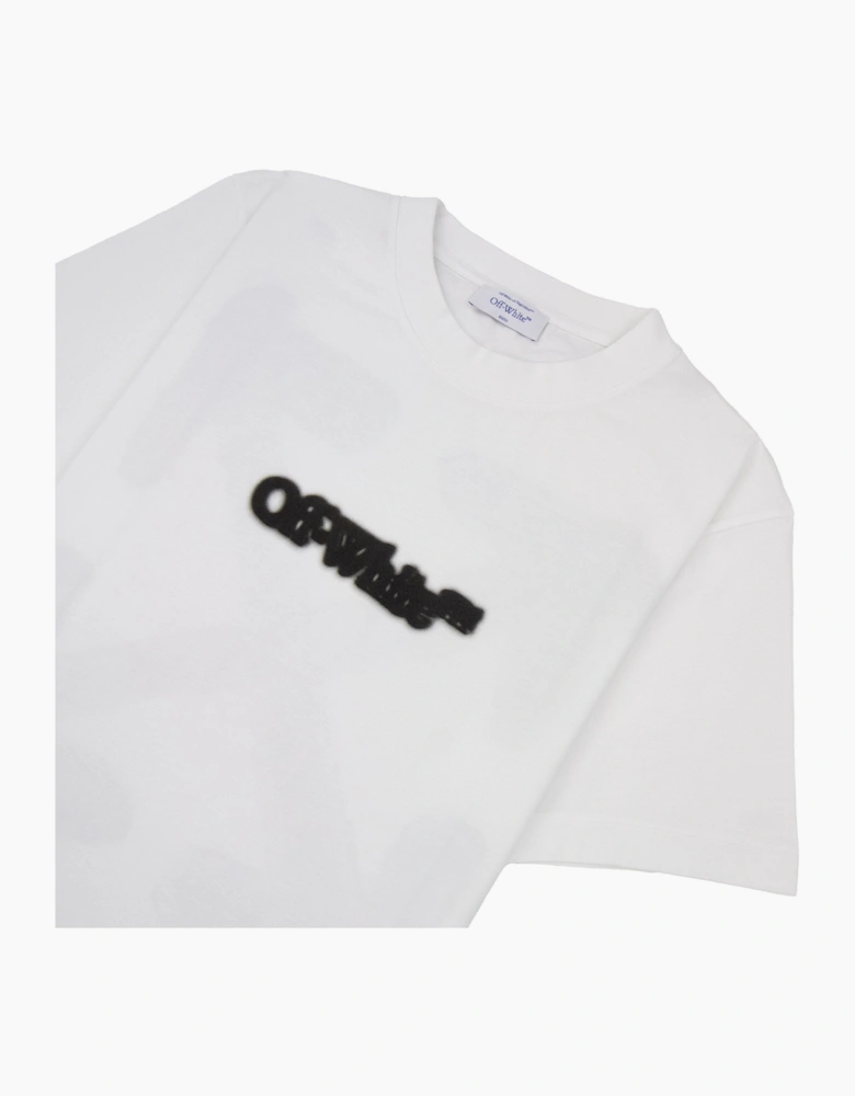 Off White Spray Arrow Slim S/s T-shirt White