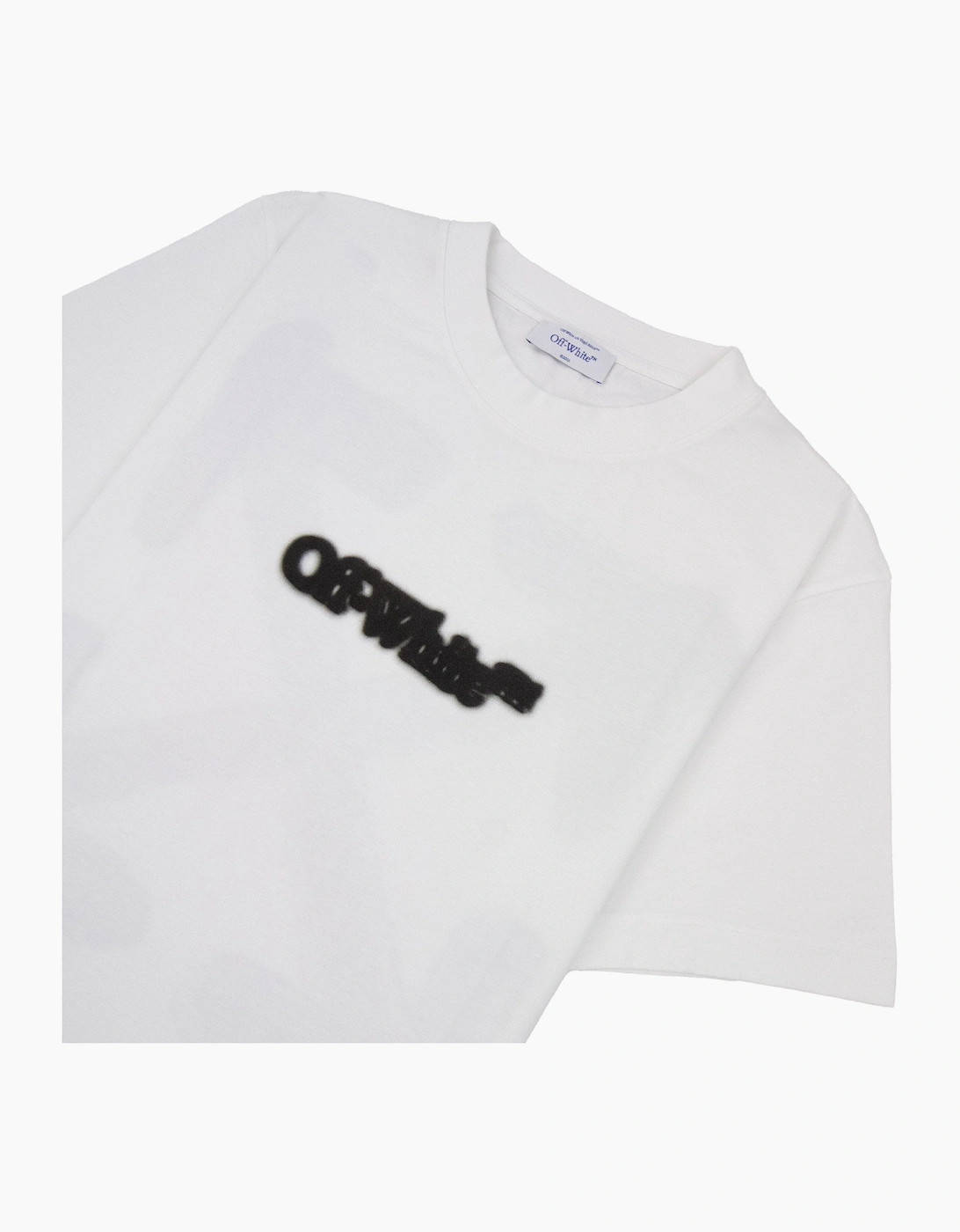 Off White Spray Arrow Slim S/s T-shirt White