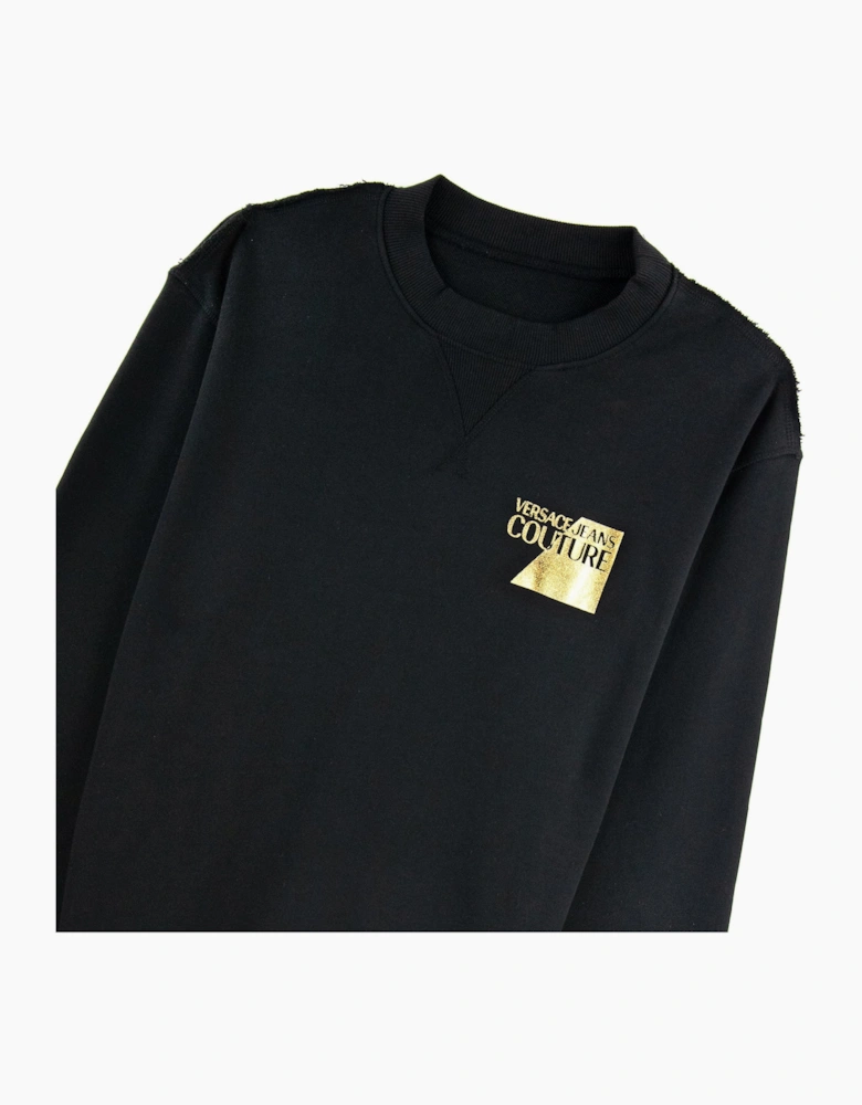Versace Jeans Couture Sweatshirt Foil Logo Chest Black