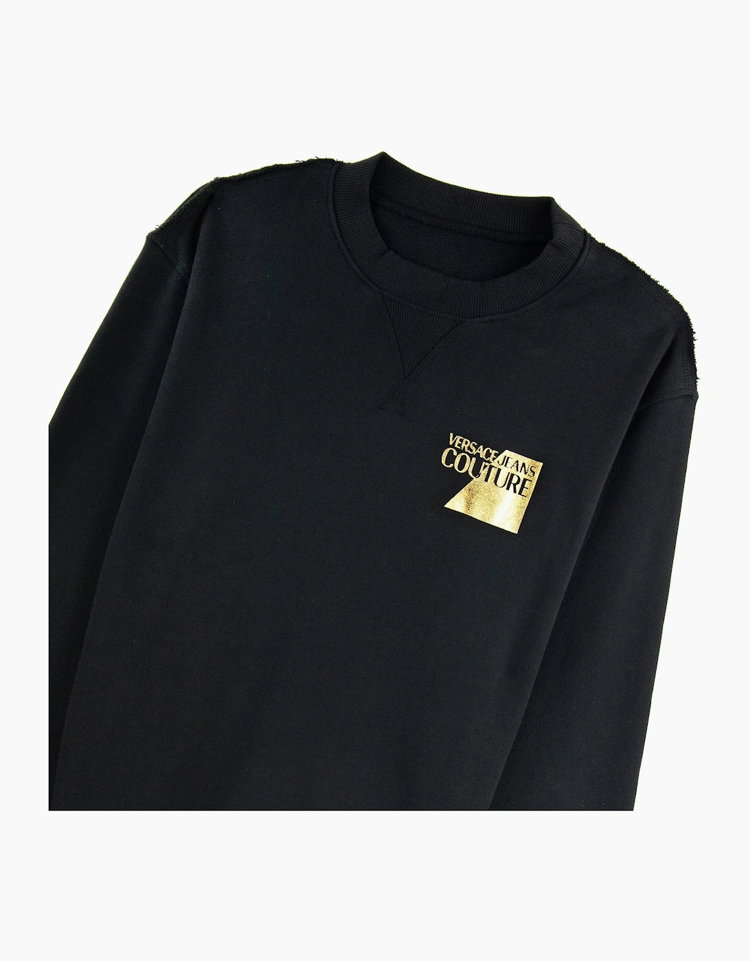 Versace Jeans Couture Sweatshirt Foil Logo Chest Black
