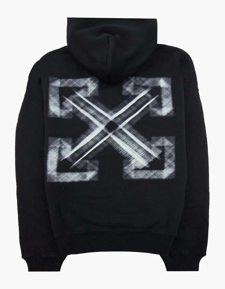 Off White Vibe Arrow Skate Hoodie Black/aqua