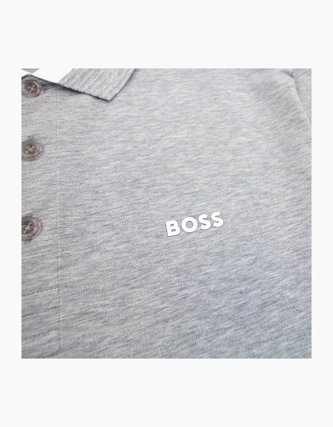 Hugo Boss Paule Insert Logo Polo Shirt Grey 059