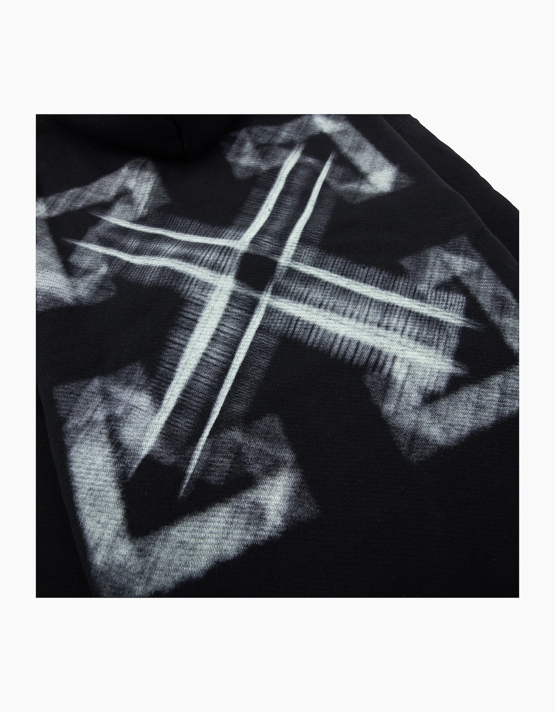 Off White Vibe Arrow Skate Hoodie Black/aqua