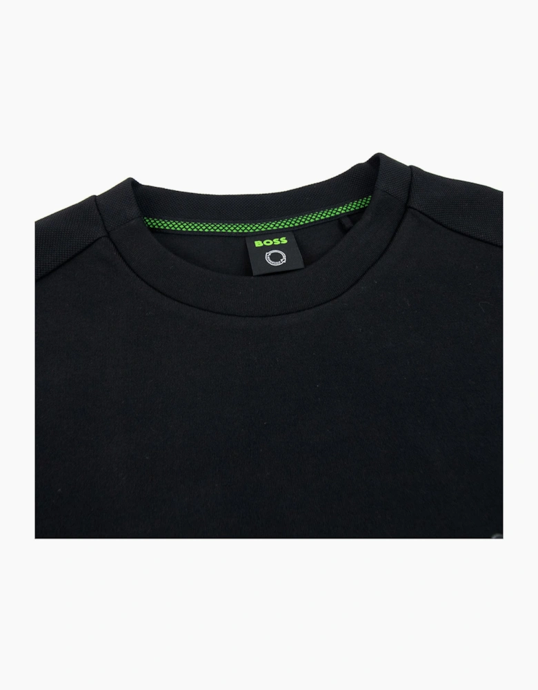Hugo Boss Salbo Curved Logo Sweatshirt Black 001