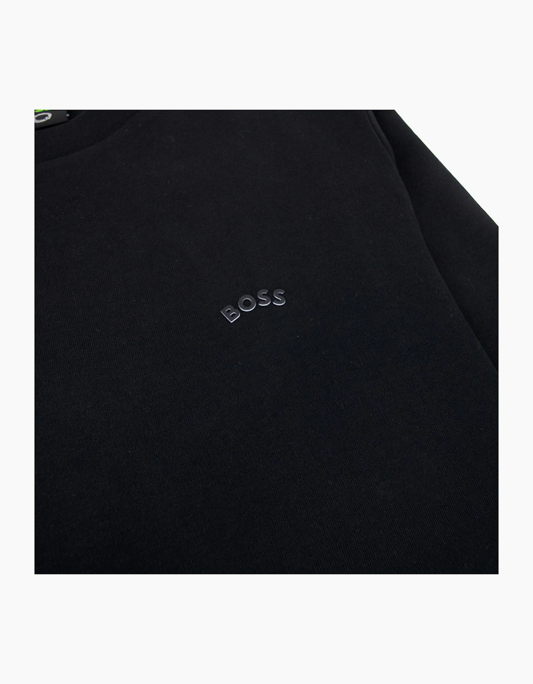 Hugo Boss Salbo Curved Logo Sweatshirt Black 001