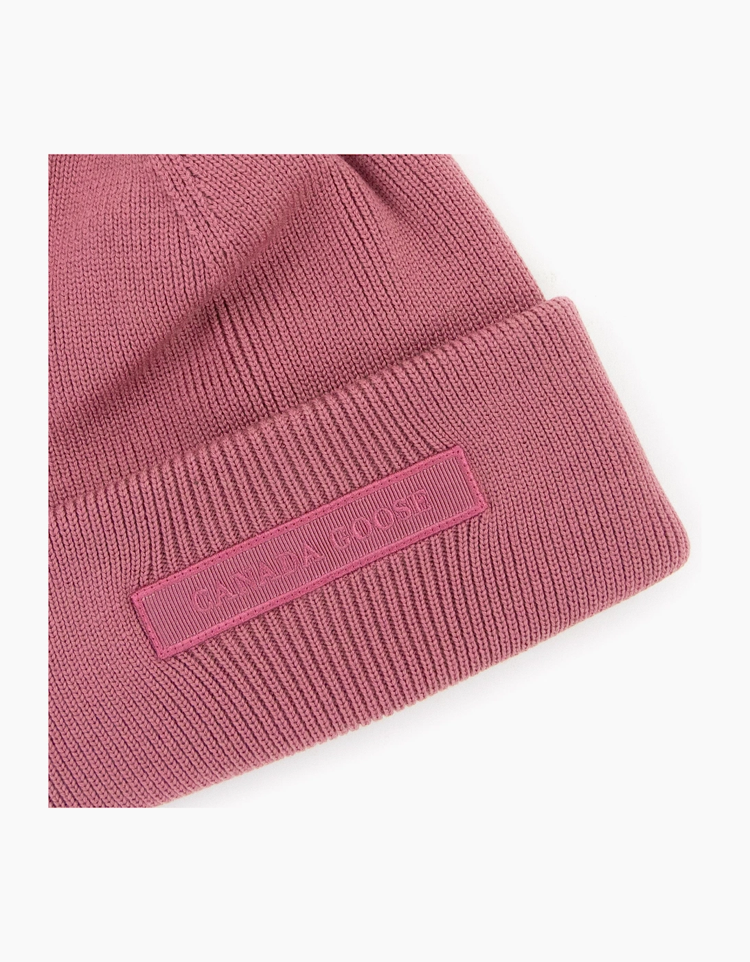Canada Goose Tonal Emblem Beanie Soft Mauve