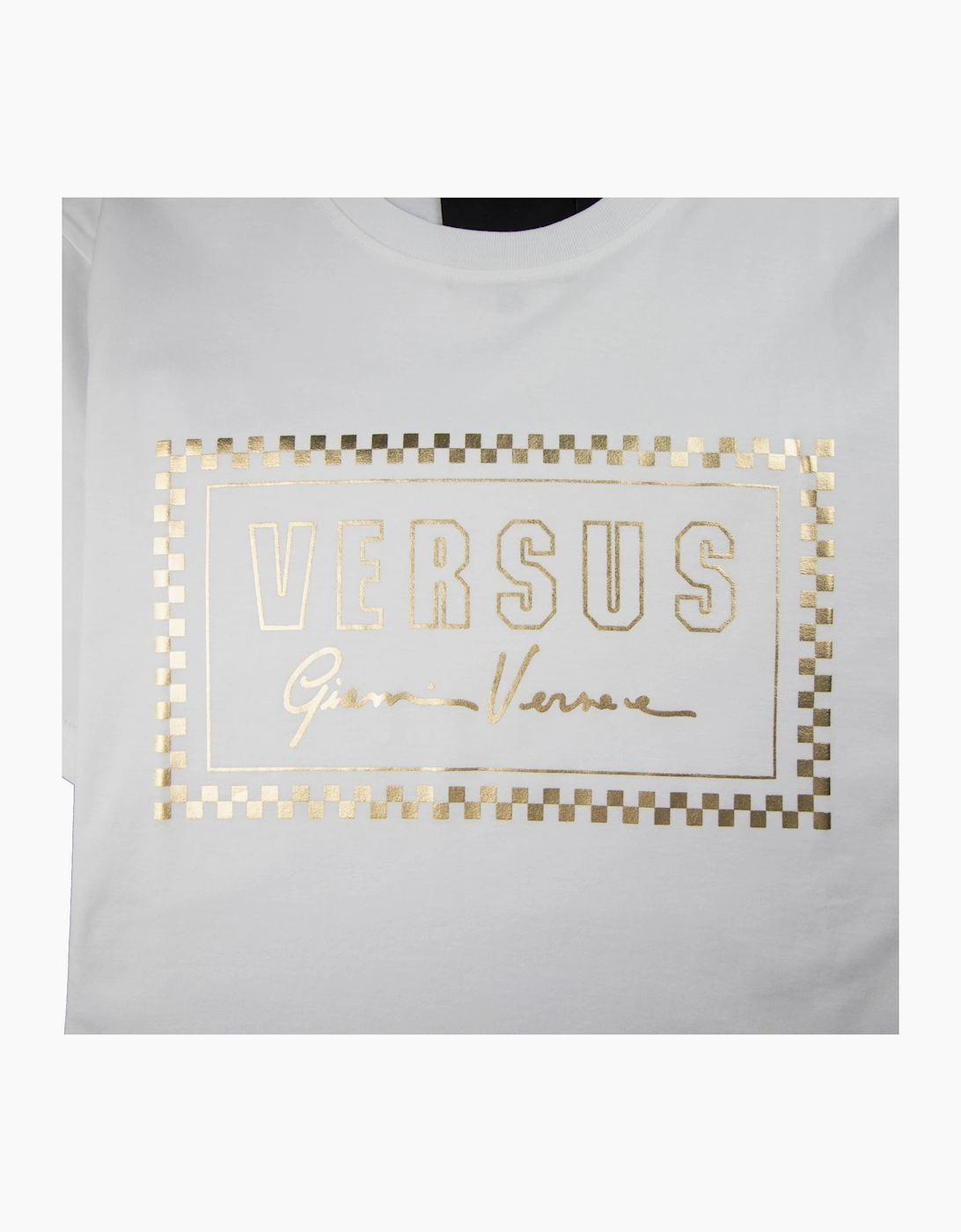 Versace Versus 90's Foil Logo T-Shirt White/Gold