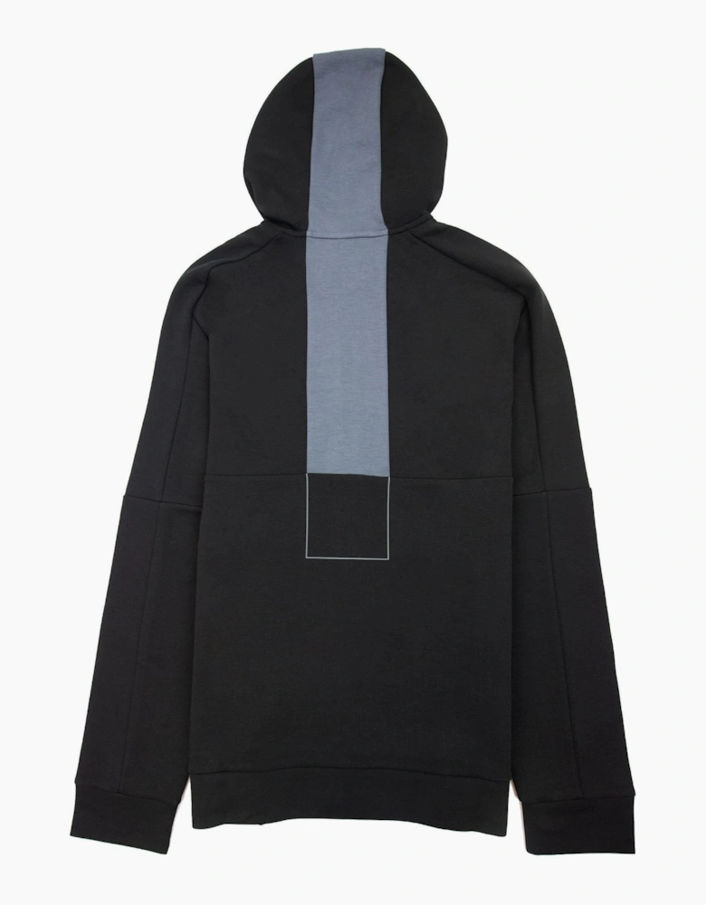 Hugo Boss Saggy 1 Block Logo Zip Up Hoody Black 001