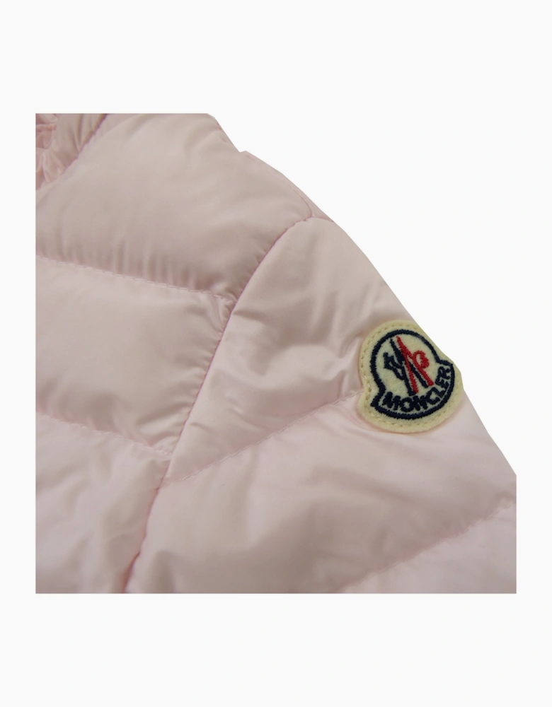 Moncler Junior Lans Down Jacket Pink