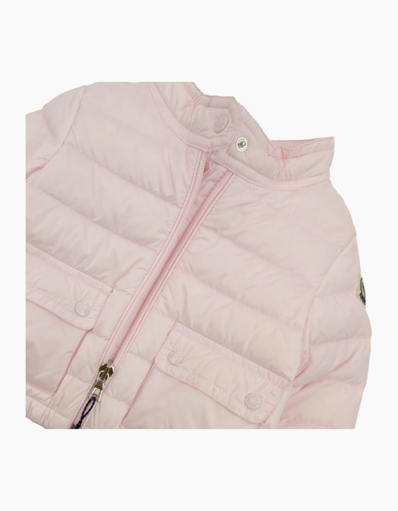 Moncler Junior Lans Down Jacket Pink