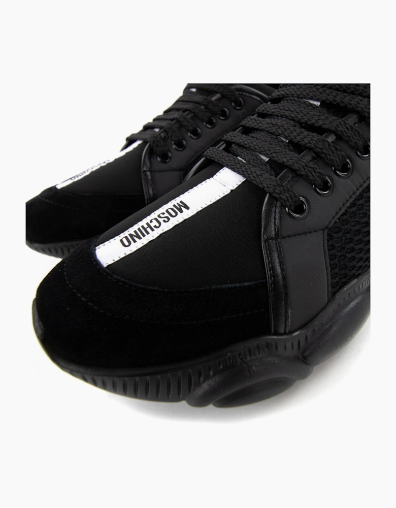 Moschino Couture Teddy Shoes Sneakers With Strap Mix Nero