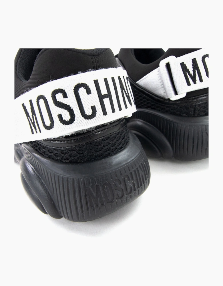 Moschino Couture Teddy Shoes Sneakers With Strap Mix Nero