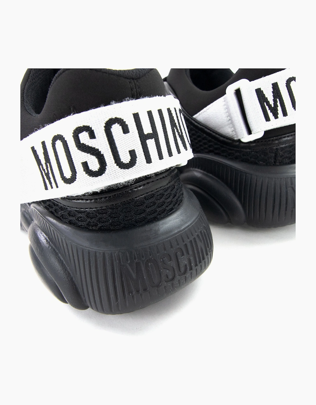 Moschino Couture Teddy Shoes Sneakers With Strap Mix Nero