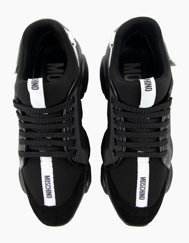 Moschino Couture Teddy Shoes Sneakers With Strap Mix Nero