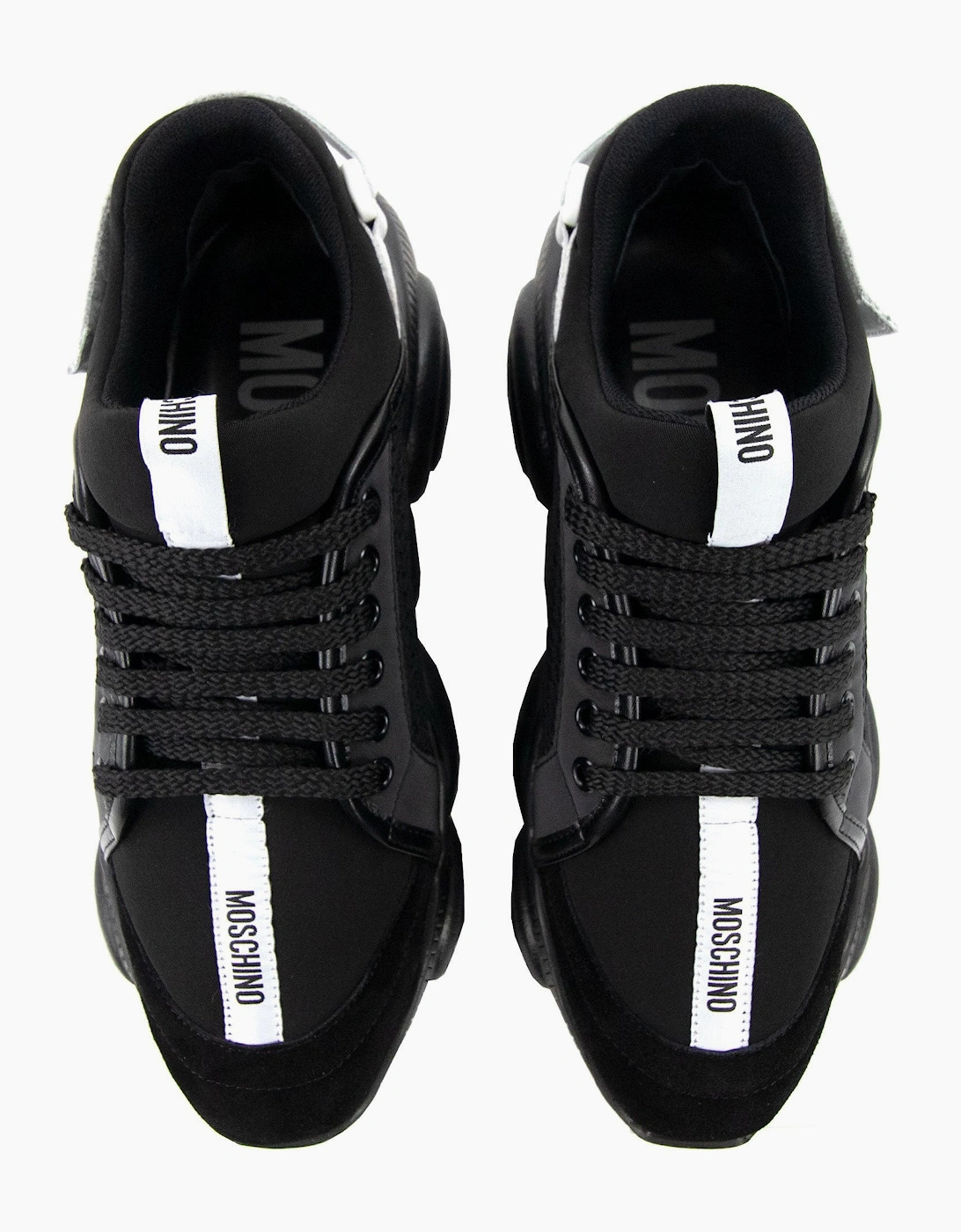 Moschino Couture Teddy Shoes Sneakers With Strap Mix Nero