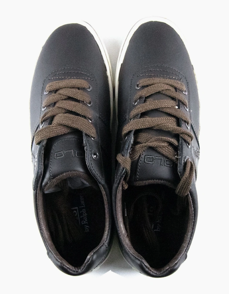 Polo Ralph Lauren Hanford Low Trainers Dark Brown