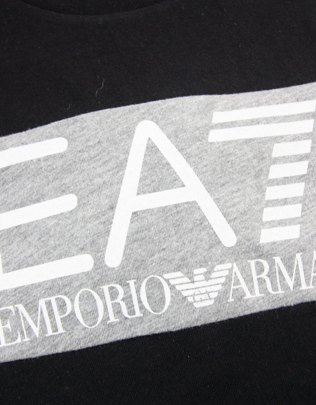 Ea7 Junior Logo L/s T Shirt Black