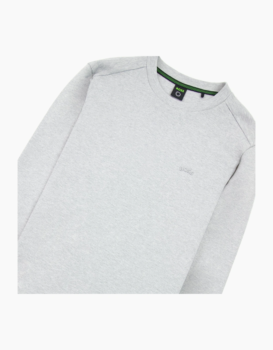 Hugo Boss Salbo Curved Logo Sweatshirt Grey 059