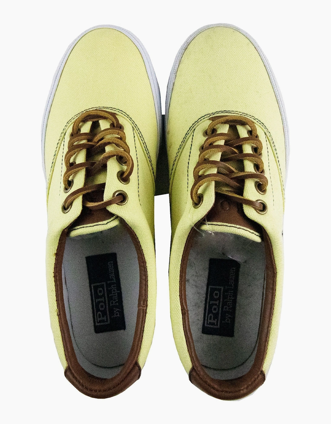 Polo Ralph Lauren Vaughn Low Canvas Trainer Wicket Yellow