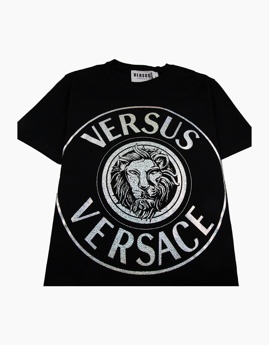 Versace Versus Foil Lion Tee Black