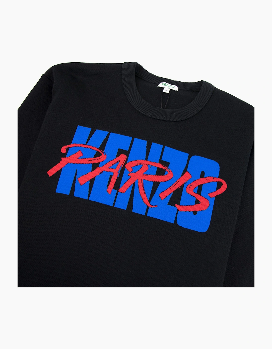 Kenzo Script Paris Sweatshirt Black