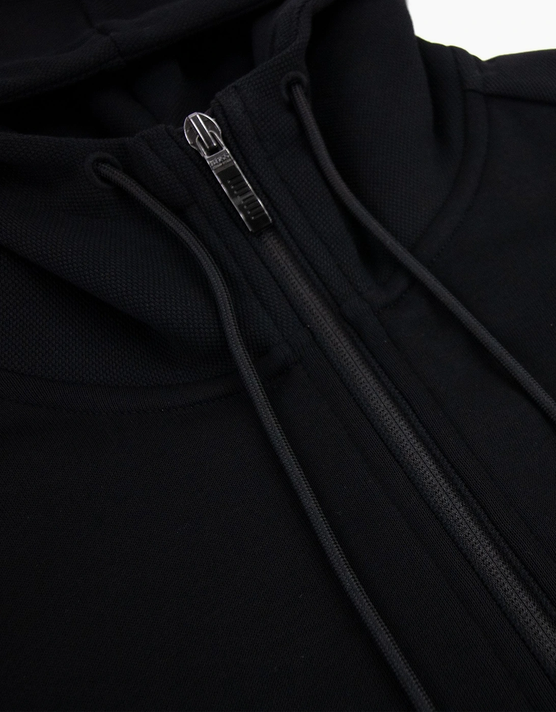 Hugo Boss Saggy Curved Logo Zip Up Sweatshirt Black 001