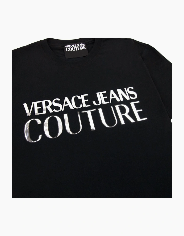 Versace Jeans Couture Logo T Shirt Black/silver