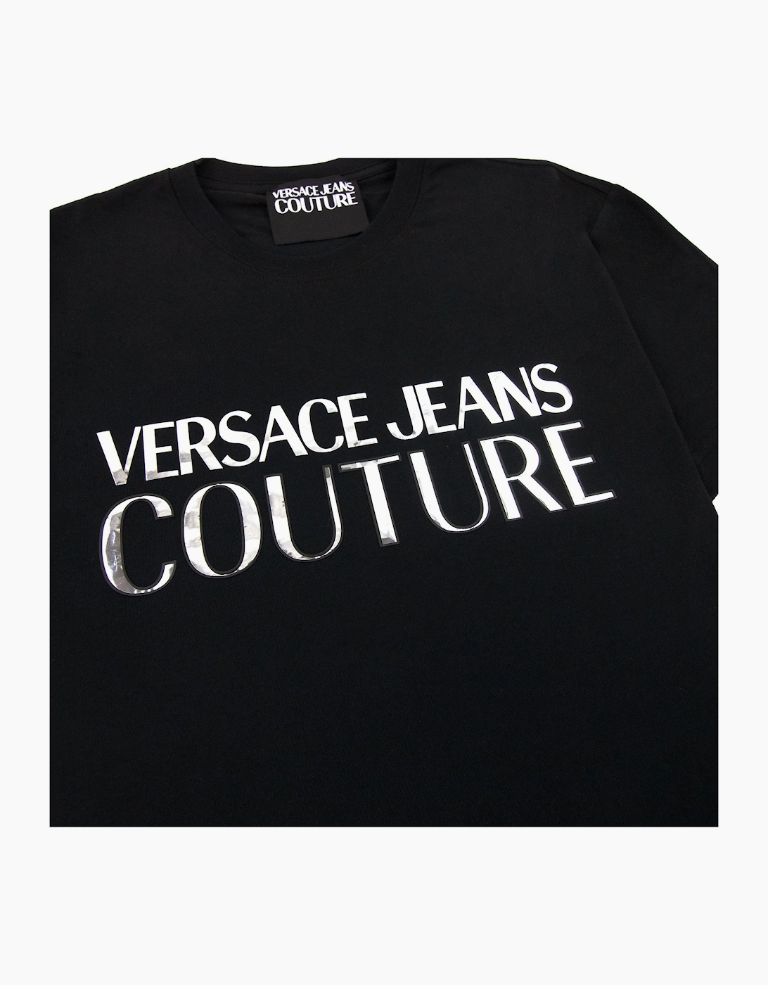 Versace Jeans Couture Logo T Shirt Black/silver
