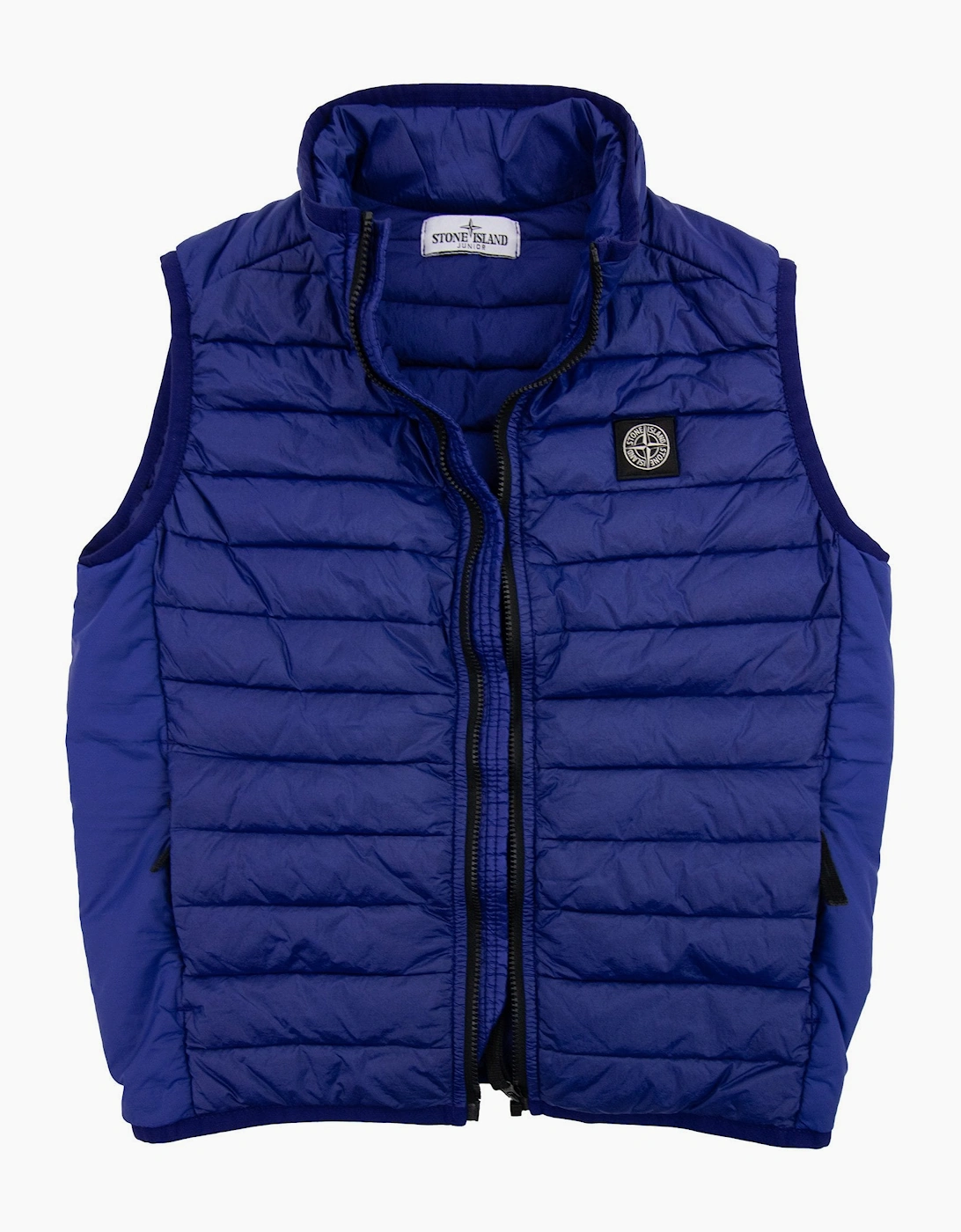 Stone Island Junior G0224 Hooded Down Blouson Gilet Blue V0022