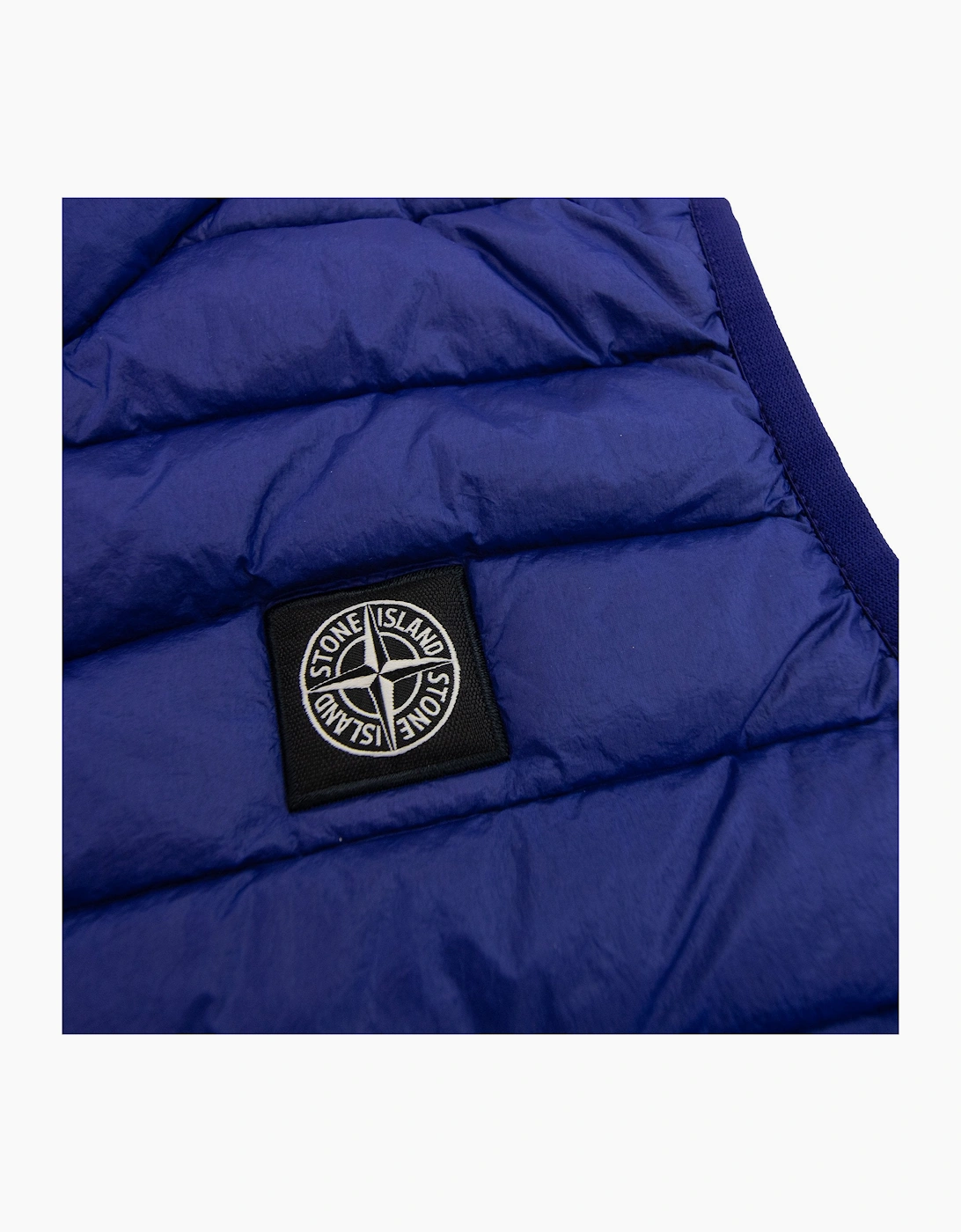 Stone Island Junior G0224 Hooded Down Blouson Gilet Blue V0022